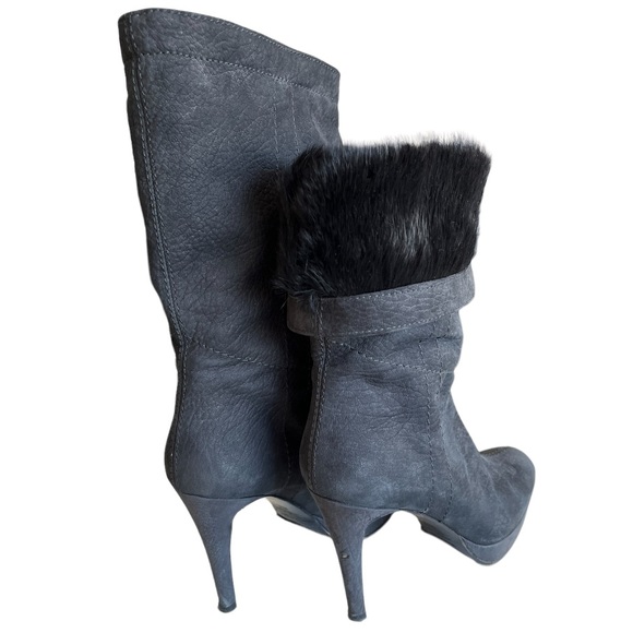 Ron White Platform Boot, Nubuck Leather, Fur Lined - Picture 4 of 15